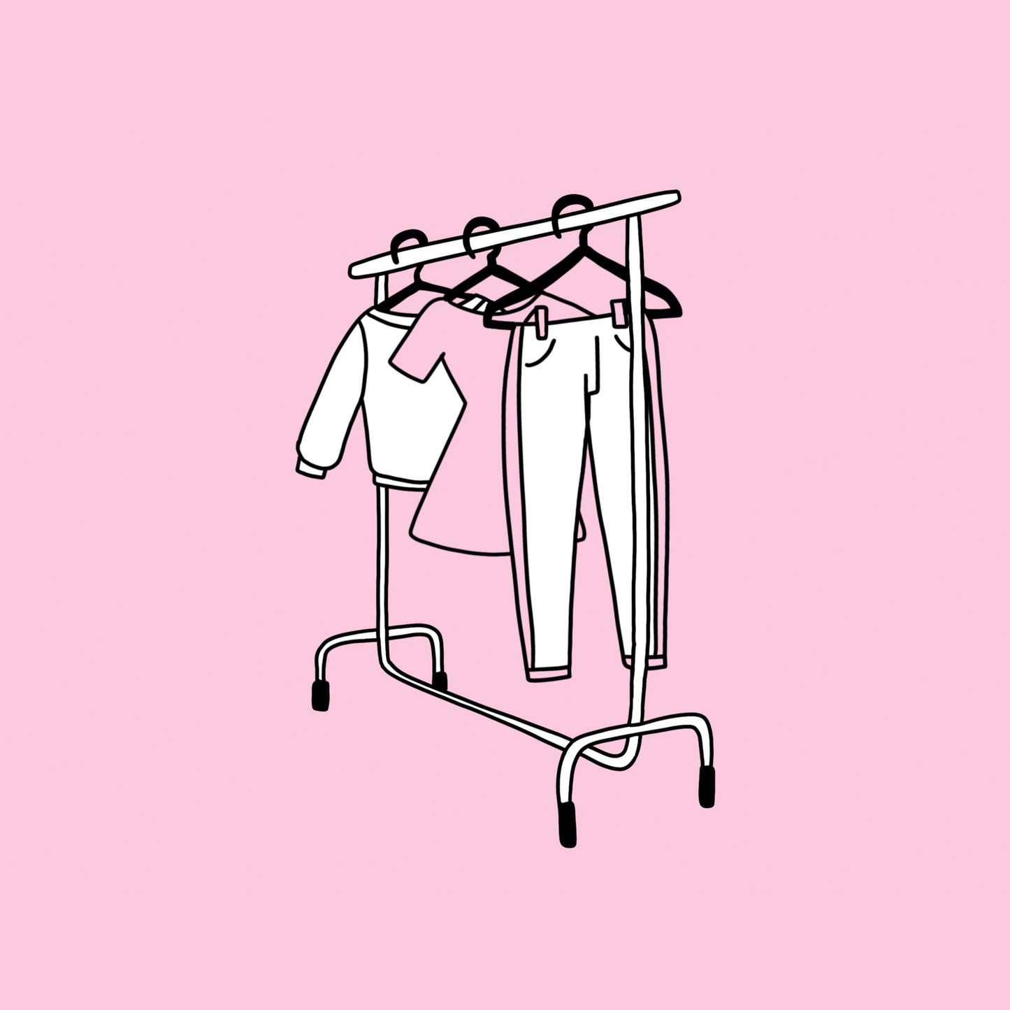 + Extra Kleiderstange (ohne Bügel) leihen